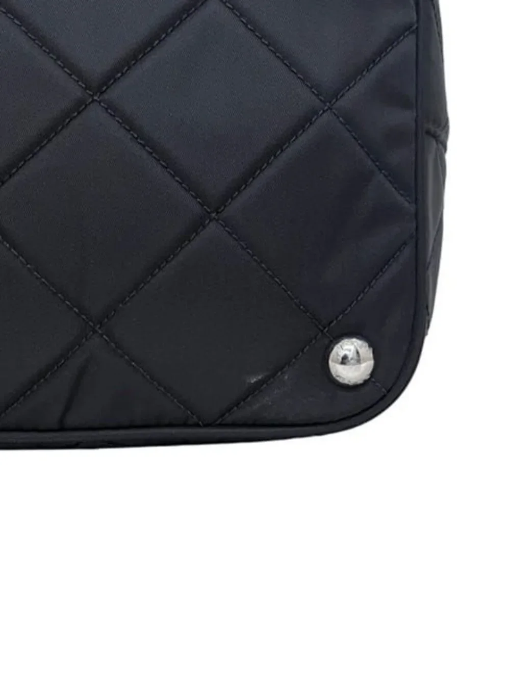 Prada Tote Chainto Black Nero Tessuto - Picture 9 of 10